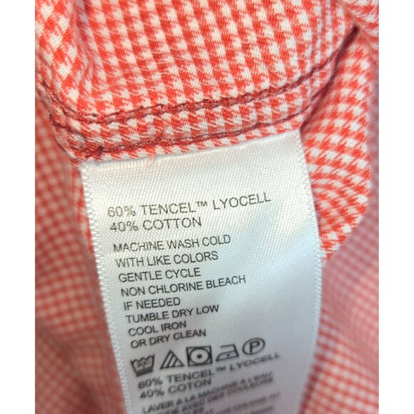 Tommy Bahama Mens Red Gingham Button-Down Shirt XXL - Picture 6 of 7